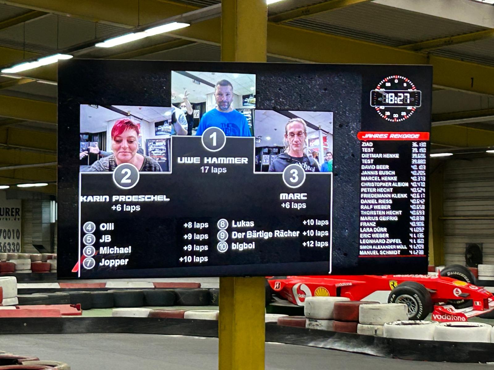 Teamevent - in der Kart Arena in Gollhofen